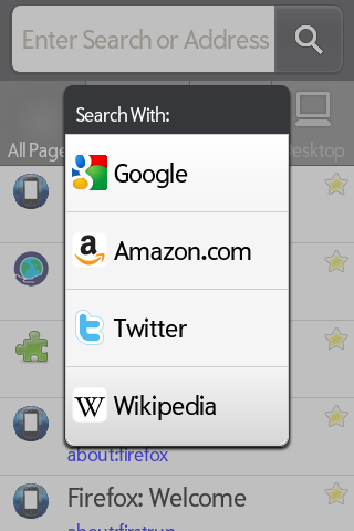 Prefox browser on webOS